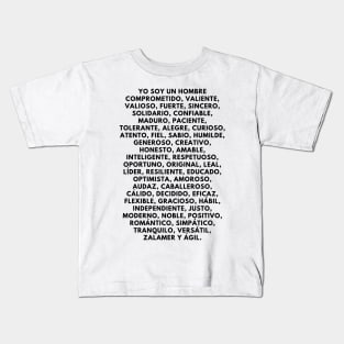 I am a man: 50 positive affirmations Kids T-Shirt